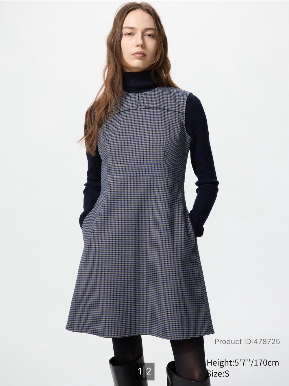 Uniqlo Double Face Mini Dress - Picture 4 of 5